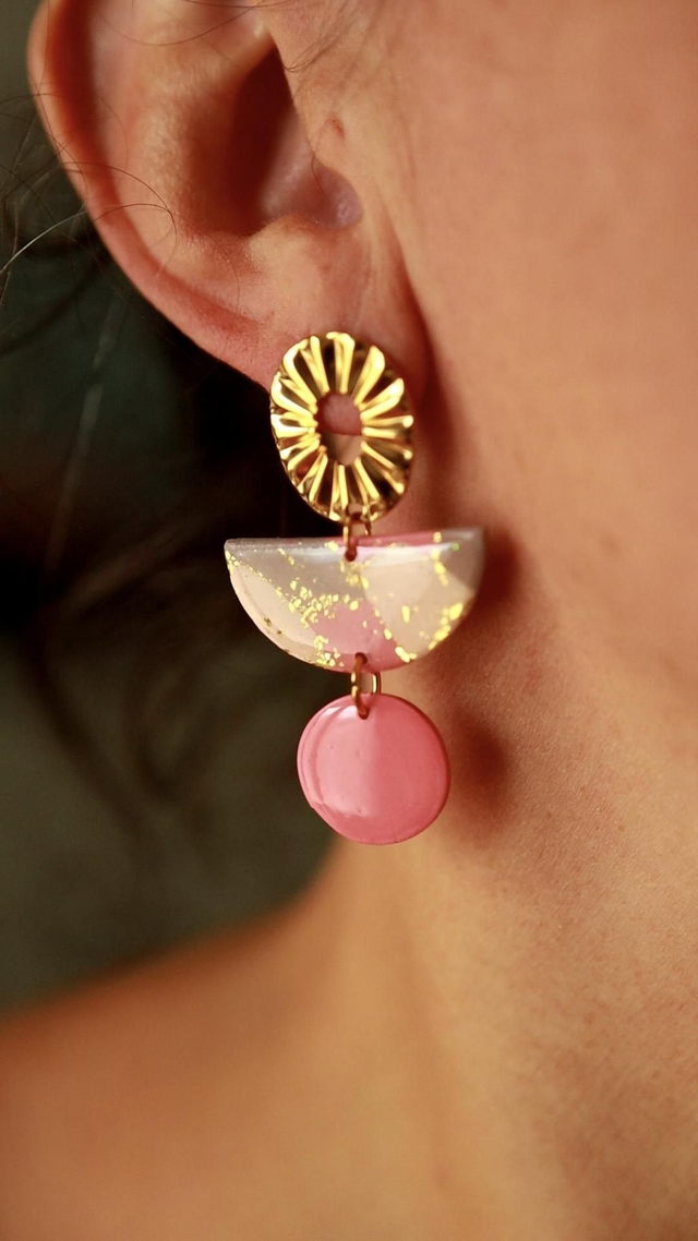 Boucles d'oreilles demi cercle - Collection Évidence