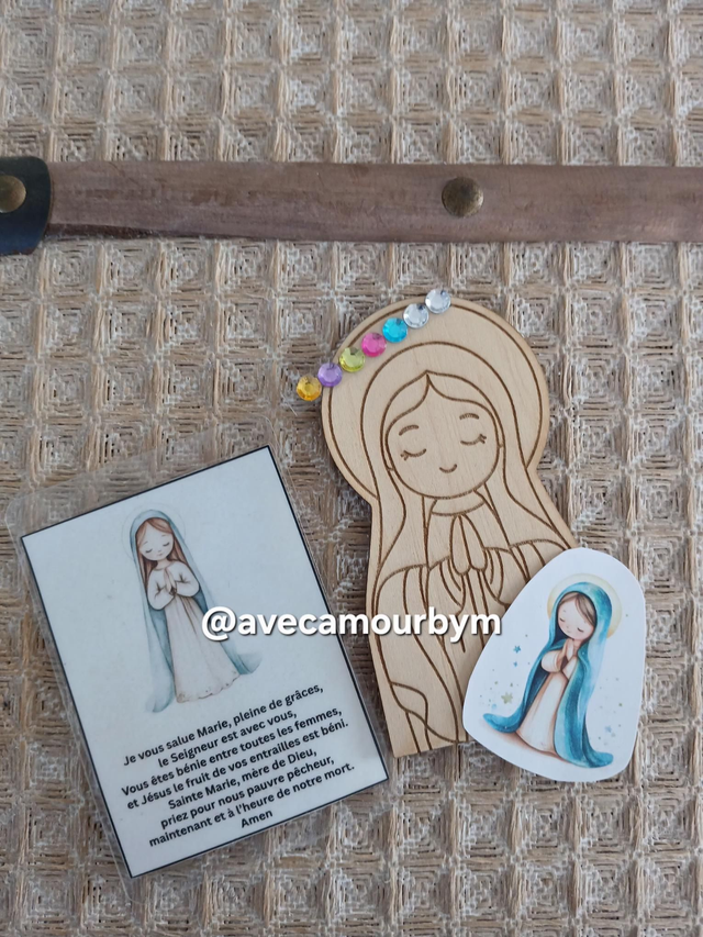Magnet vierge Marie à décorer