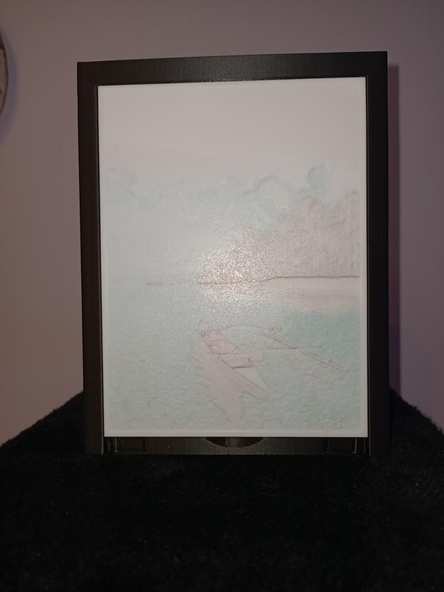 Lampe Lithophanie Douceur de Polynésie 