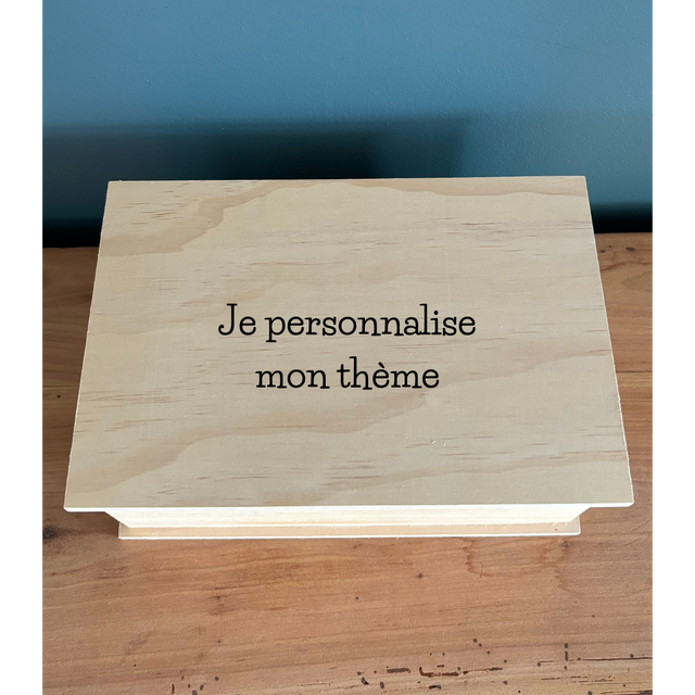 Boîte en bois &quot;Sur mesure&quot;
