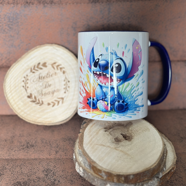 Mug stitch bleu marine 