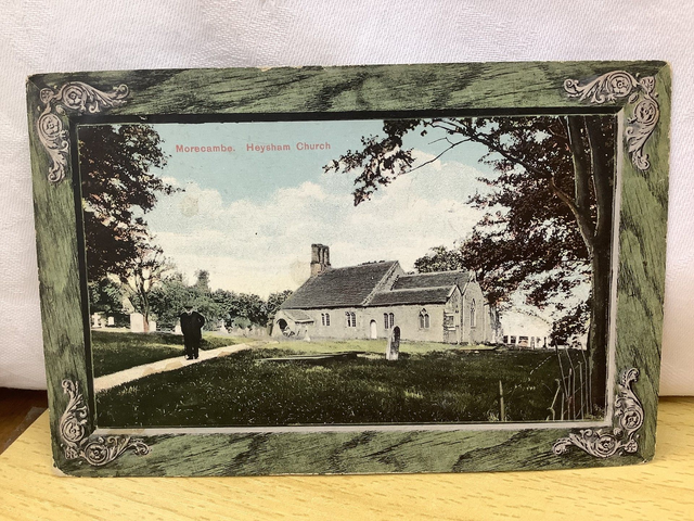 Morecambe, Heysham Church, Lancashire, Posted 1911, Raphael Tuck & Sons Antique Postcard. Our Ref No. R757 £2.25