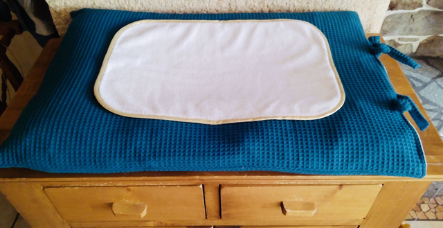 Housse à matelas à langer Paon
