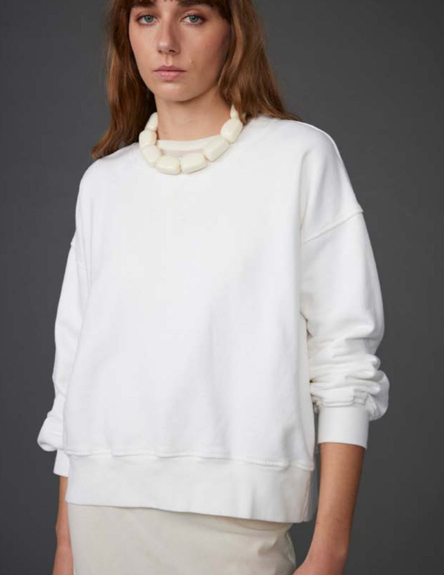 Ecru Organic Cotton Sweatshirt