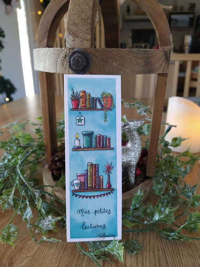 Marque Pages "Bibliothèque", 5 x 15cm