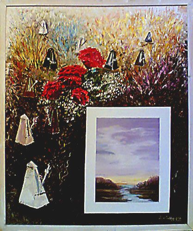 16. Metronomit ja joki (120x110cm)