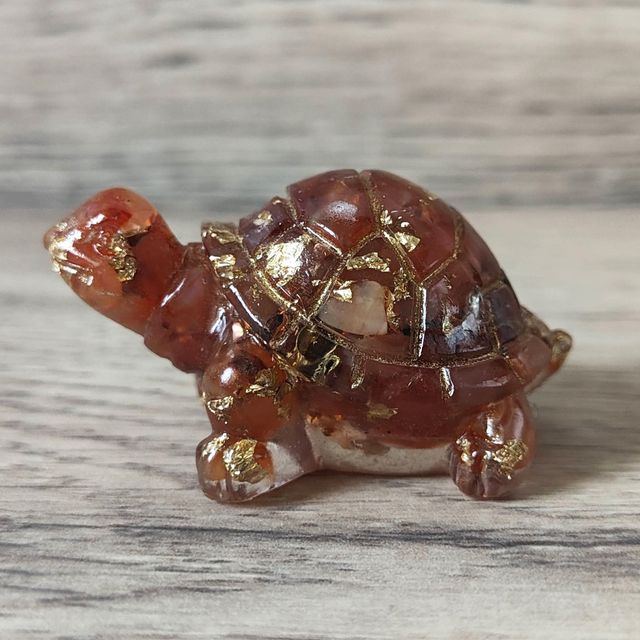 Orgonite petite tortue cornaline