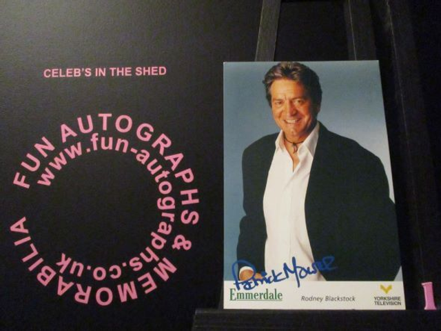Patrick Mower (Rodney Blackstock) Original Emmerdale Yorkshire Tv Logo Pre-Print Cast Card (1)