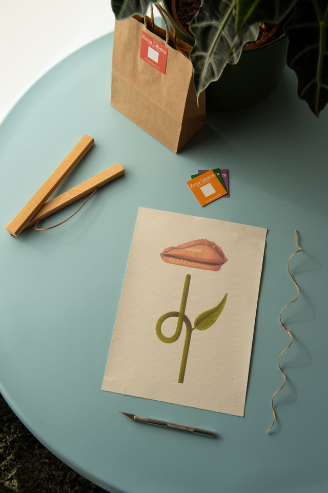 Fiore su canvas Conchiglia