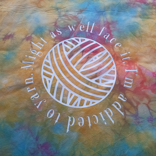 Cotton Shopper Bag - Might as well face it, I'm addicted to yarn.