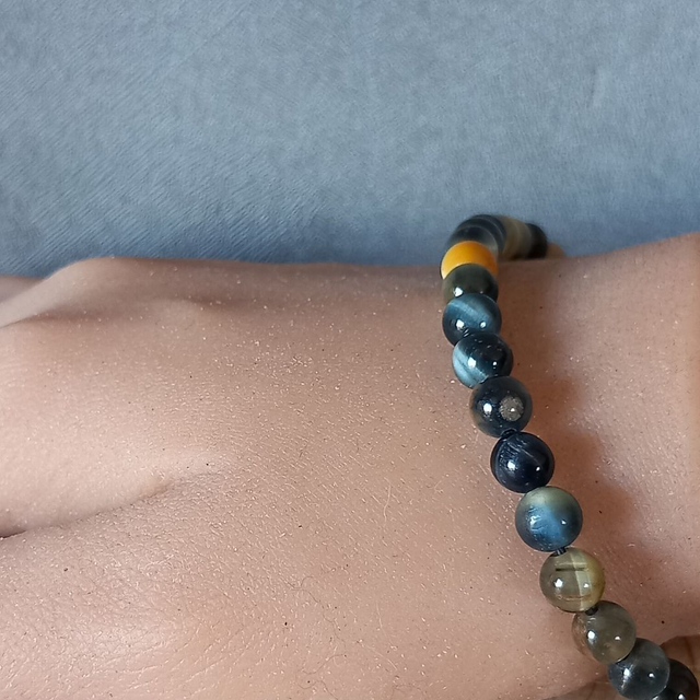 Bracelet ajustable en Oeil de loup