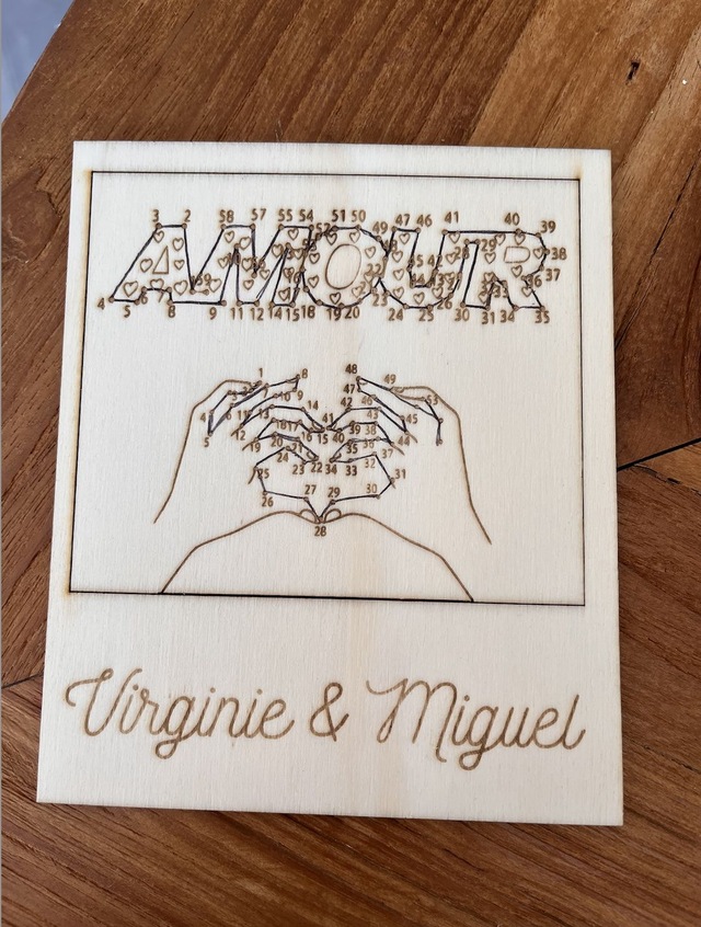 carte postale dessin à relier