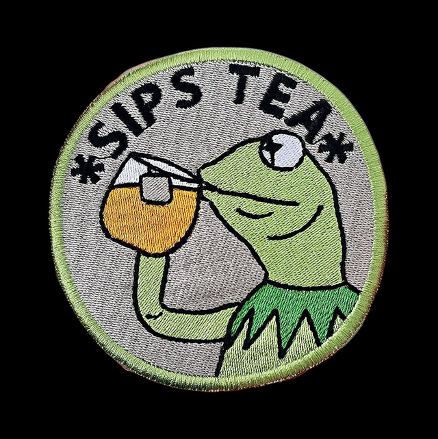 Sips Tea Patch - Iron on / Sew on 