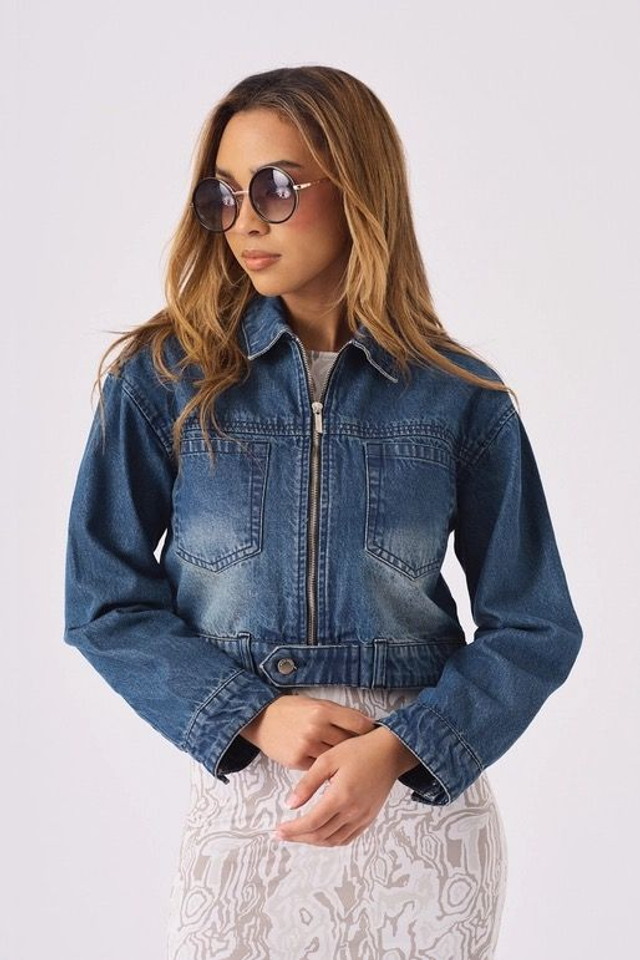 Cropped Zip Jacket 