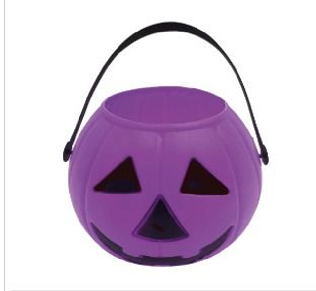 HALLOWEEN ,  24757 CESTINO ZUCCA VIOLA 15 CM