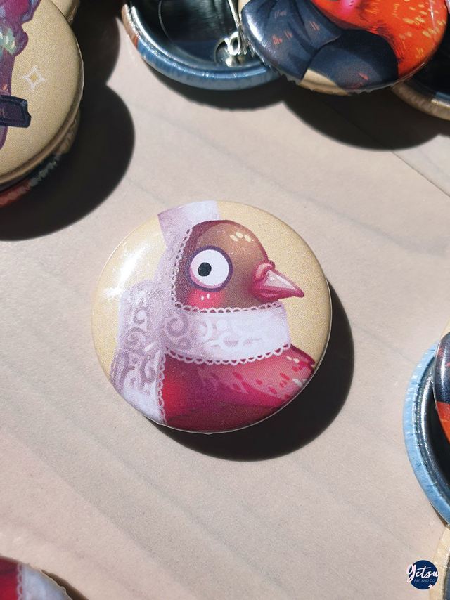 Badge pigeon breton