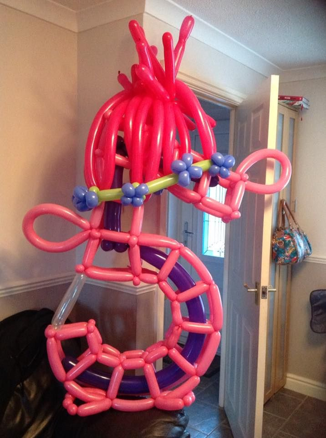 Number Five (5th) Themed Birthday Balloon - Pink