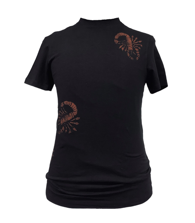 Scorpio handprinted graphic art T-shirt 