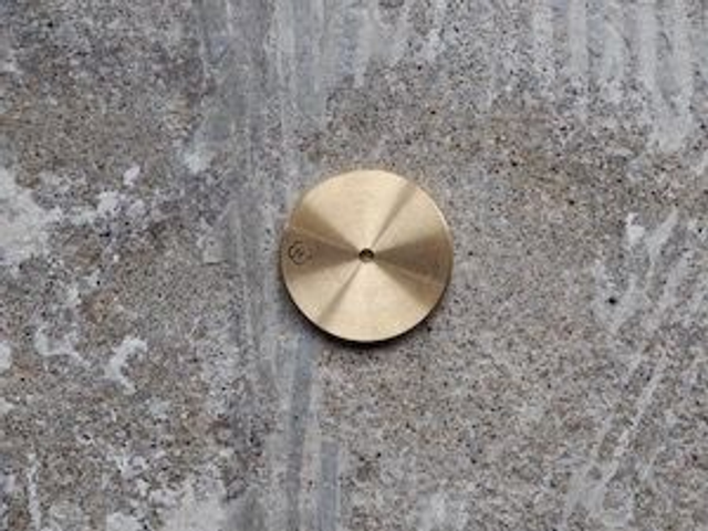 Brass Coin Incense Holder - Single Hole