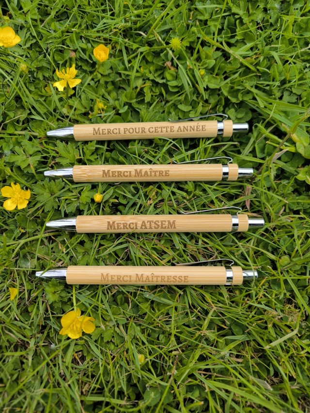 Stylo personnalisé en bois