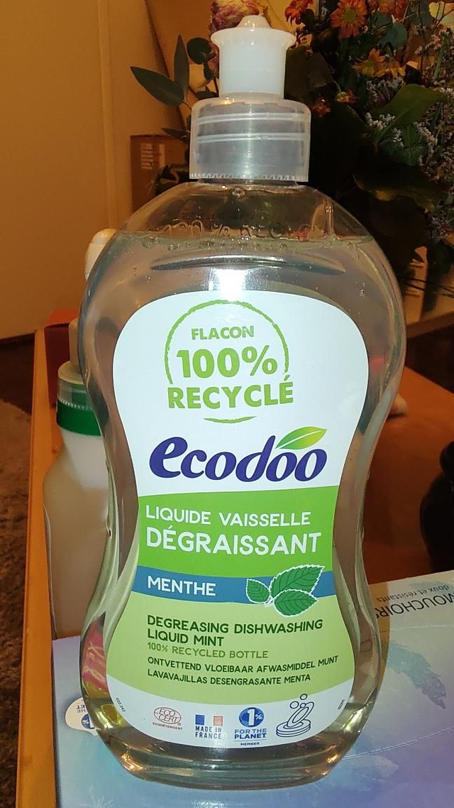 Ecodoo - ontvettend afwasmiddel munt 500ml