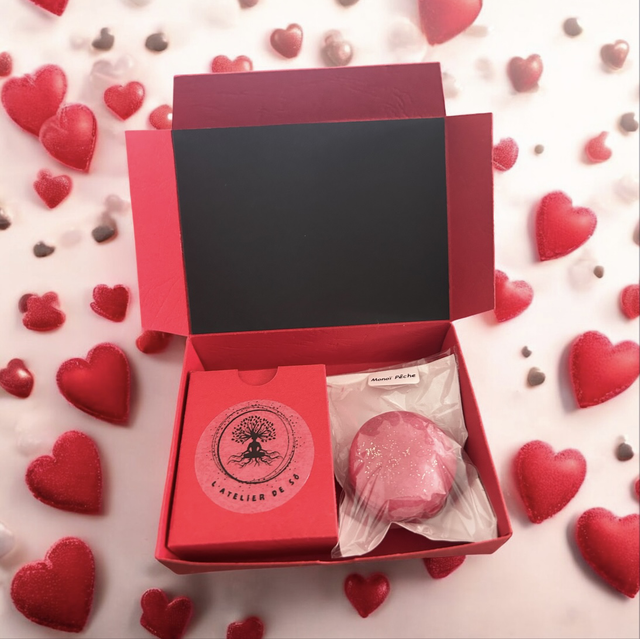 Coffret à personnaliser porte-clés/1 fondant macaron