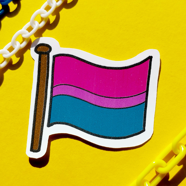 Bi - Flag - Sticker - [SKR-BI-F]