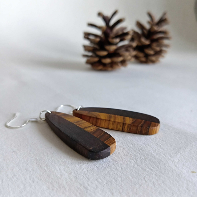 Boucles d'oreilles verticales