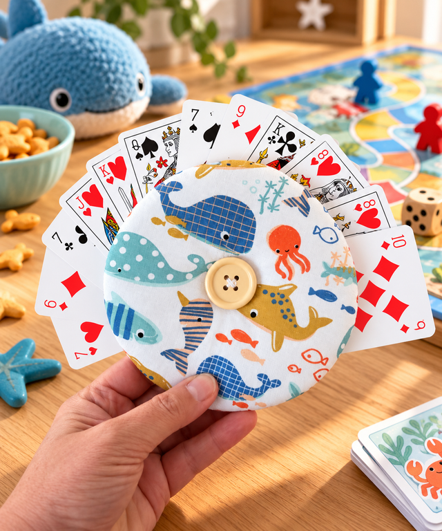 Porte carte de jeux pour enfants - thème mer