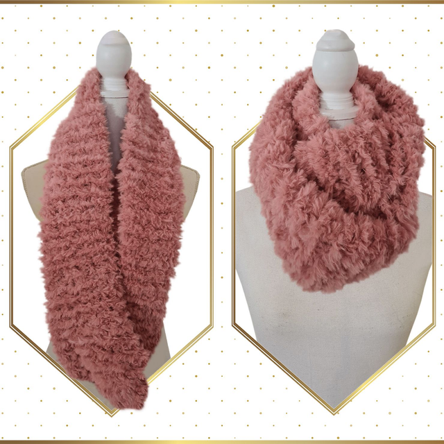 Echarpe circulaire Vieux Rose