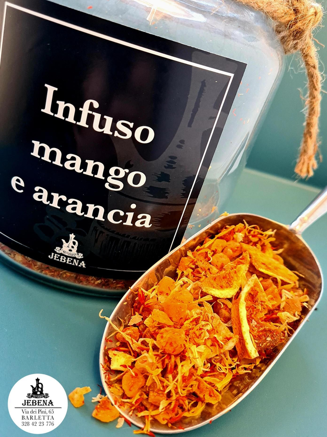Infuso &quot;mangia e bevi&quot; al MANGO ARANCIA E ANANAS