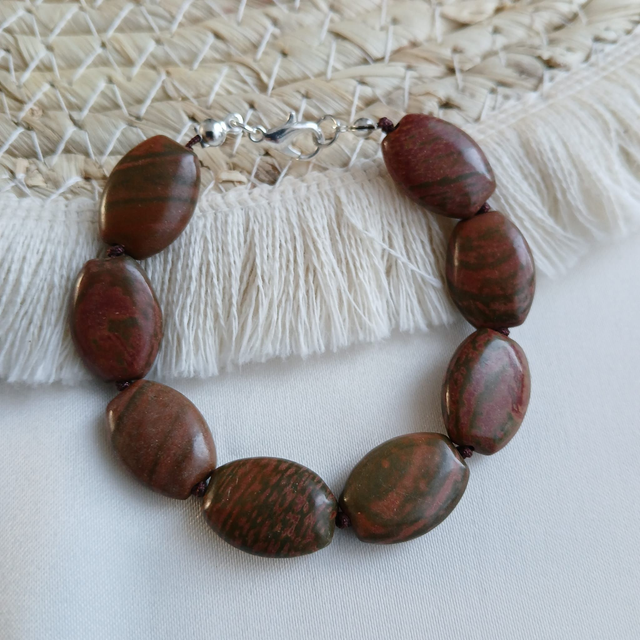 Dames armband bruine Jaspis (1.175)