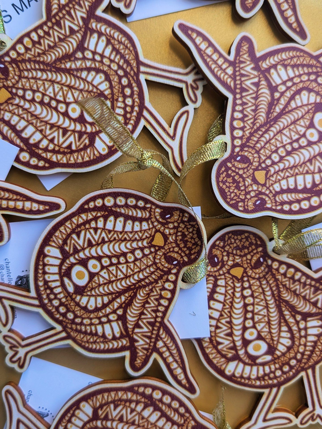 Robin Hanging Decoration – Eco-Friendly Wooden Ornament