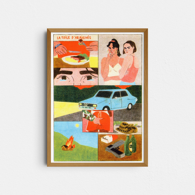 La toile d&#039;araignée (risographie format A4)