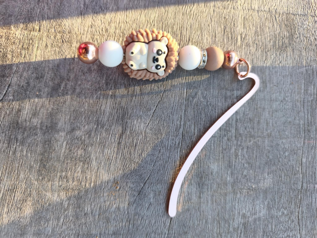 Marque page hérisson camel