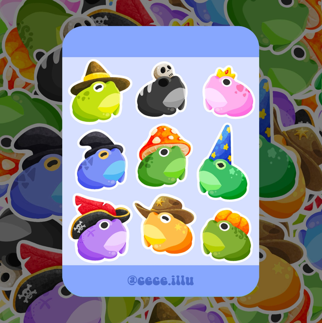 Planche Stickers Crapo &amp; Chapo