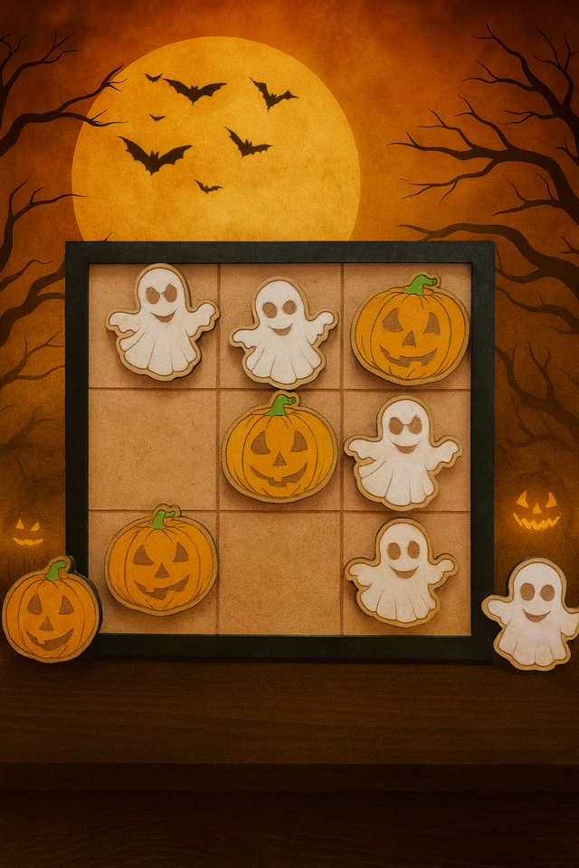 A personnaliser Morpion en bois.