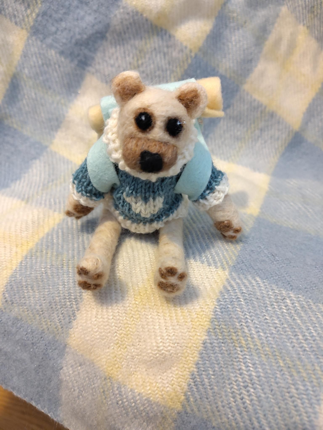 Folk Tails - Sage Bear (Traditional Jointed Bear)