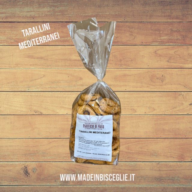 Tarallini mediterranei - 400gr - Panificio Di Pinto