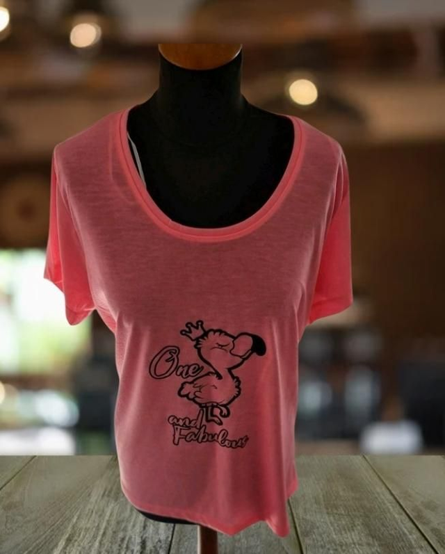 Shirt Flamingo Motiv ab