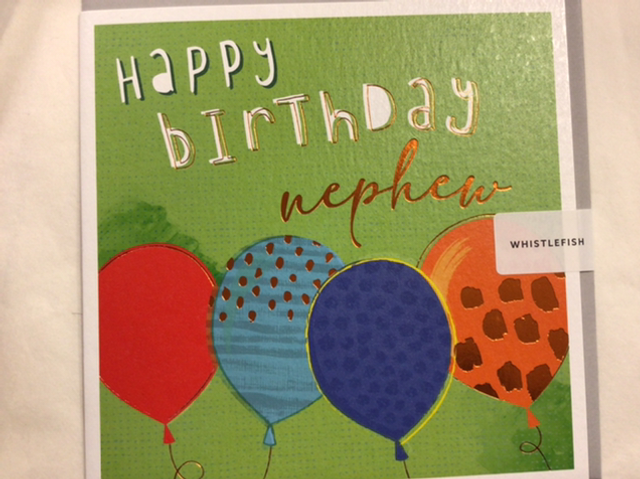 Birthday Relative Nephew - Balloons WF