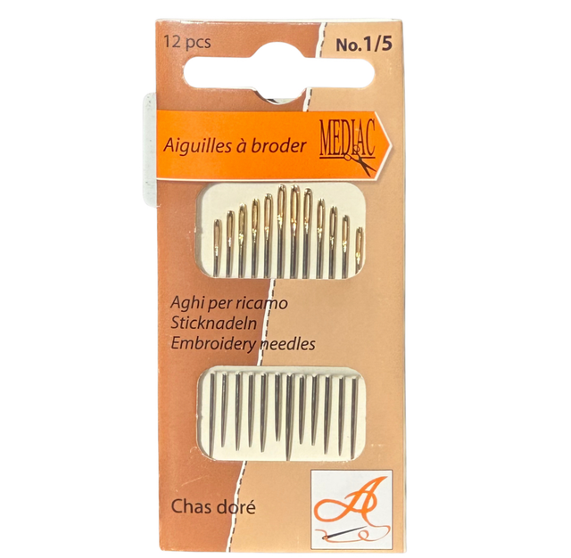 Aiguilles 1/5 à Broder, Coudre, Tissage