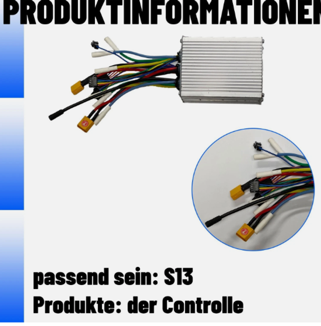 Contrôleur 800w 52v pour Moteur Brushless Skateboard velo trotinette Électrique