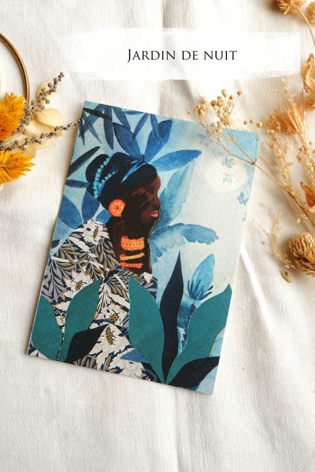  cartes postales à l'unité  collection Jardin d'Eden