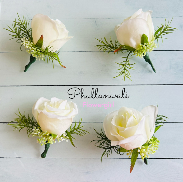 Bespoke Silk Flower Buttonholes (1)