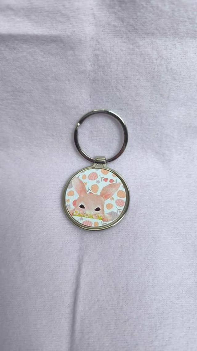 Porte-Clé &quot;Lapinou&quot; en métal