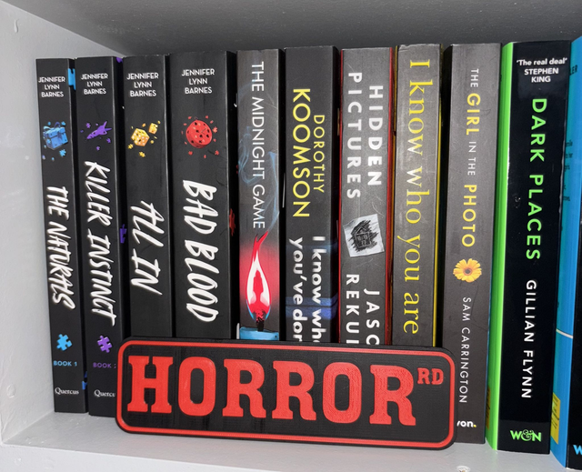 Horror Rd | Bookcase Sign