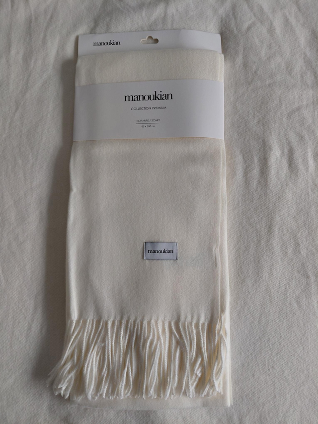 Écharpes Manoukian couleur blanc 