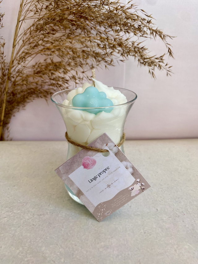 Bougie gourmande « Linge propre » 