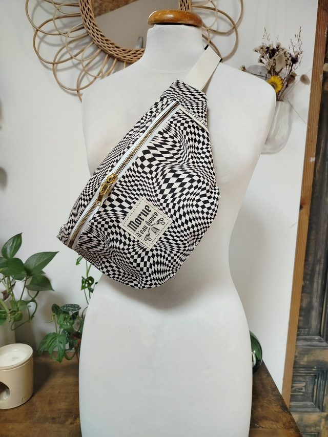 Sac banane M psyché damier 